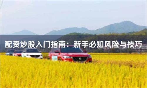 配资炒股入门指南：新手必知风险与技巧