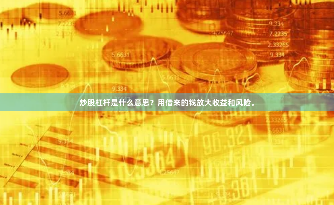 炒股杠杆是什么意思？用借来的钱放大收益和风险。